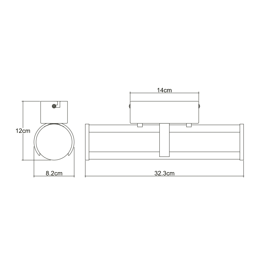 Globo - LED Zidna lampa za kupatilo LED/15W/230V IP44