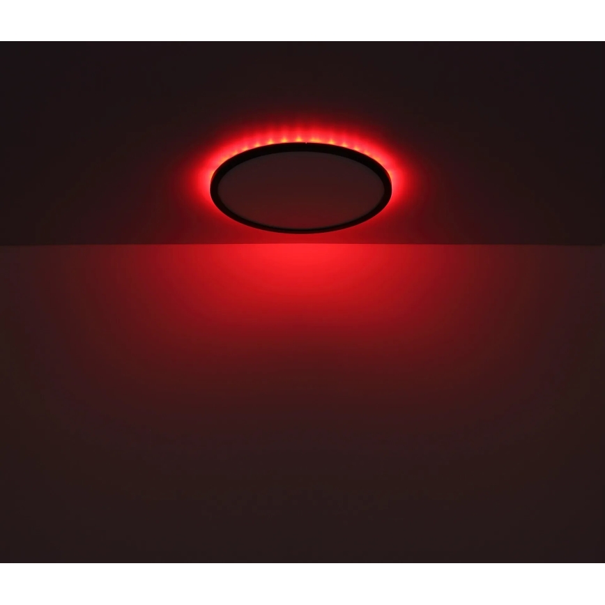 Globo - LED RGB Prigušiva plafonjera za kupatilo LED/18W/230V 3000-6000K + Daljinski upravljač IP44 crno