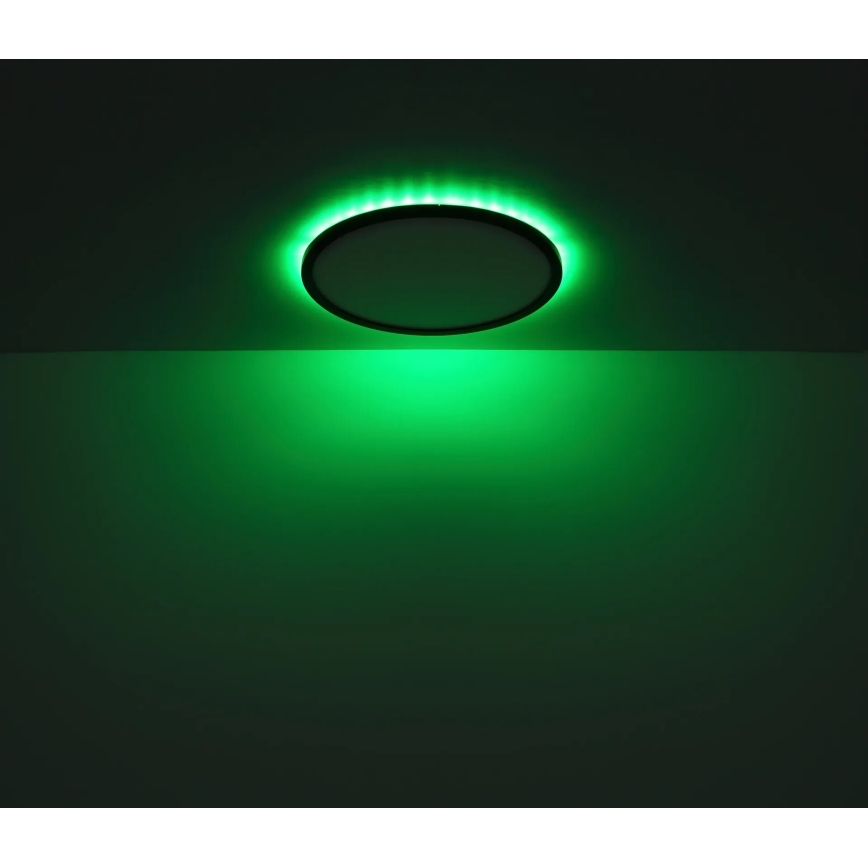 Globo - LED RGB Prigušiva plafonjera za kupatilo LED/18W/230V 3000-6000K + Daljinski upravljač IP44 crno
