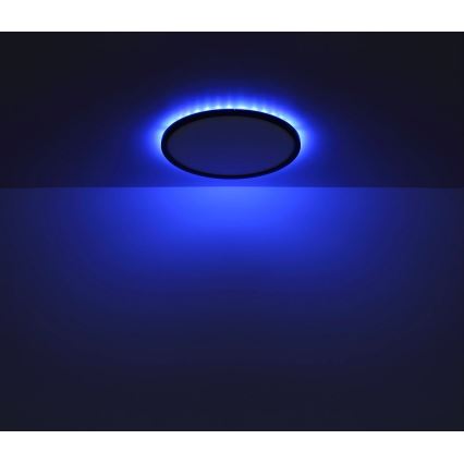 Globo - LED RGB Prigušiva plafonjera za kupatilo LED/18W/230V 3000-6000K + Daljinski upravljač IP44 crno