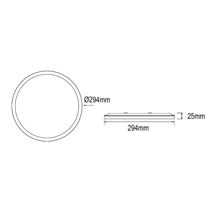 Globo - LED Prigušiva stropna svjetiljka za kupaonicu LED/18W/230V pr. 29,4 cm IP44 bijela