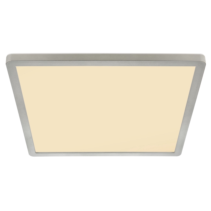 Globo - LED Prigušiva plafonjera za kupatilo LED/18W/230V 29,4x29,4 cm IP44 mat krom