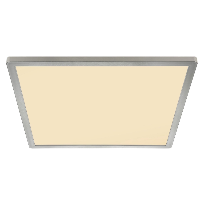 Globo - LED Prigušiva plafonjera za kupatilo LED/24W/230V 42x42 cm IP44 mat krom