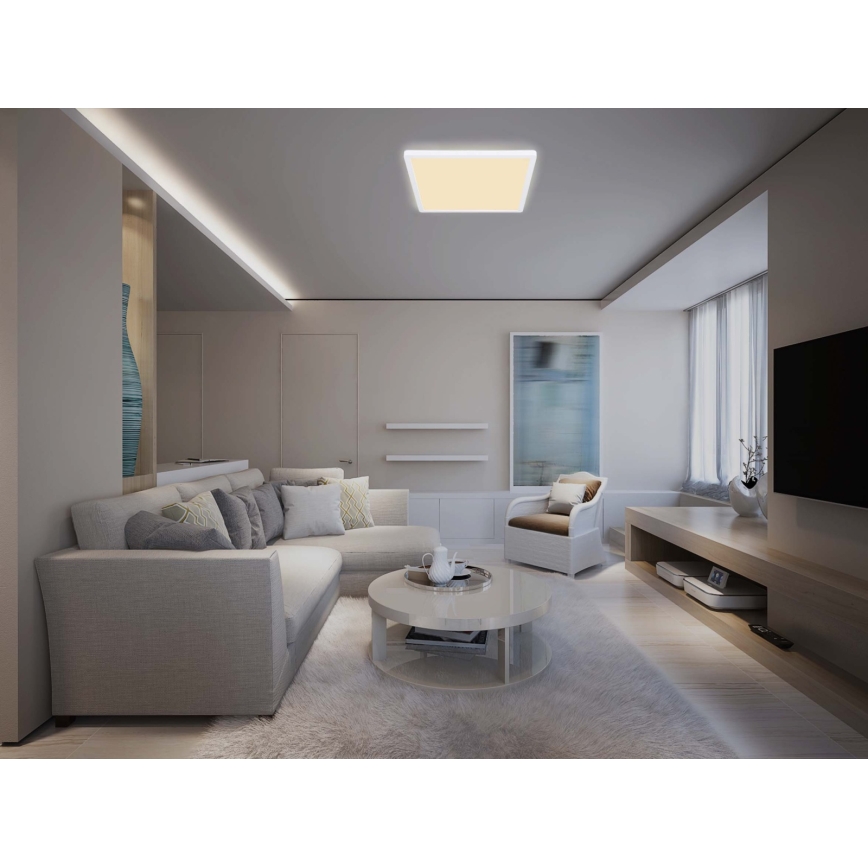 Globo - LED prigušiva kupatilska plafonska svetiljka LED/24W/230V 42x42 cm IP44 bela