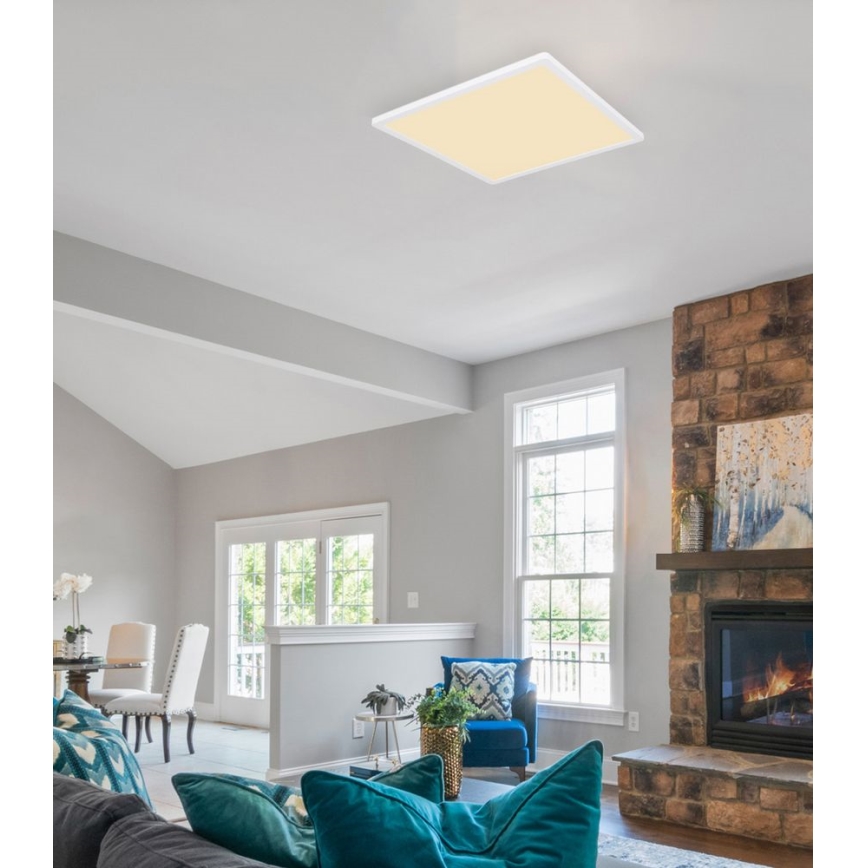 Globo - LED prigušiva kupatilska plafonska svetiljka LED/24W/230V 42x42 cm IP44 bela
