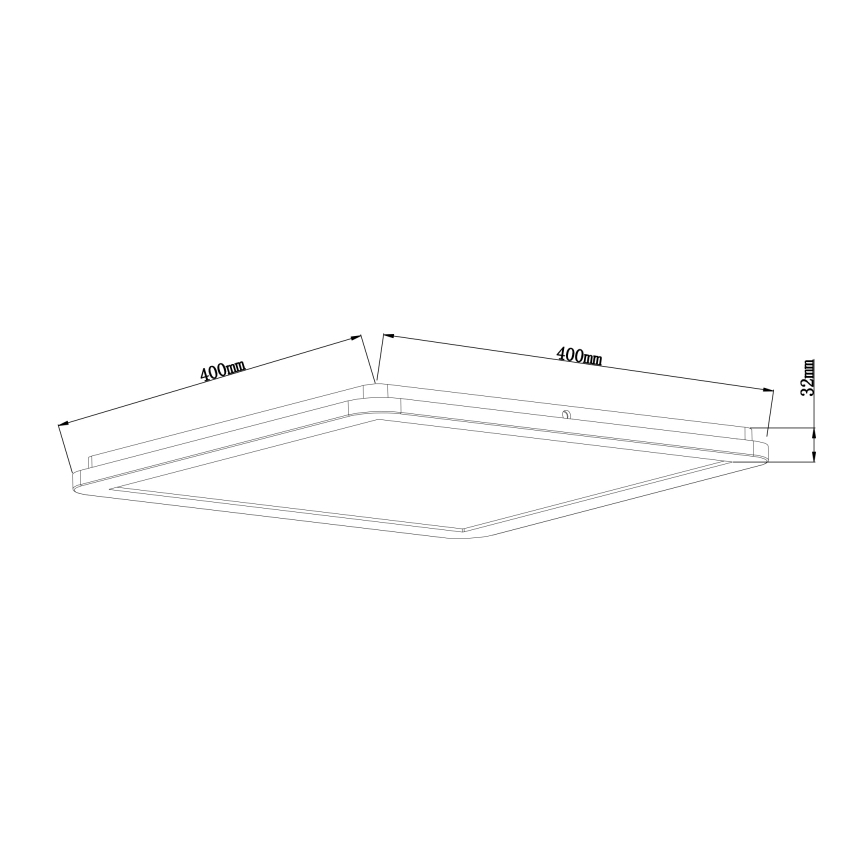 Globo - LED Prigušiva stropna svjetiljka za kupaonicu LED/24W/230V 42x42 cm IP44 bijela