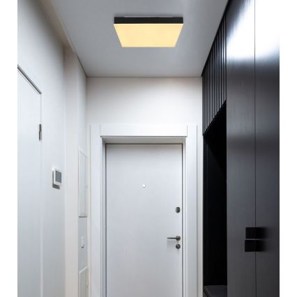 Globo - LED Plafonjera LED/18W/230V 30x30 cm crno