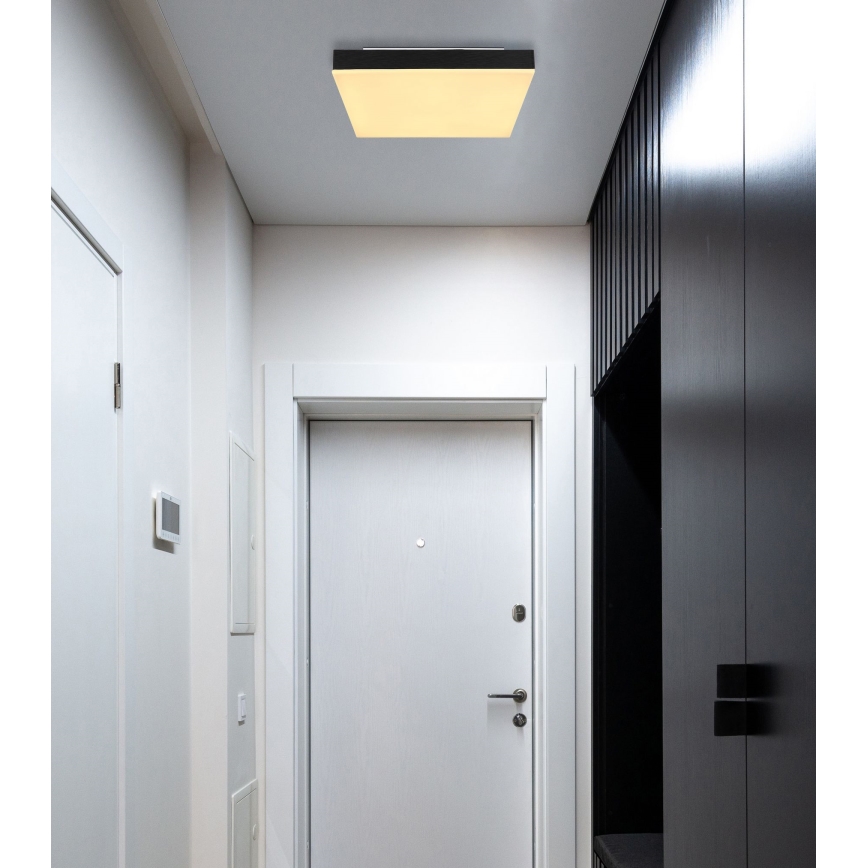 Globo - LED Plafonjera LED/18W/230V 30x30 cm crno