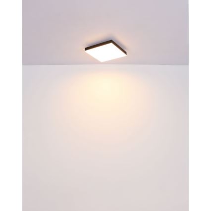 Globo - LED Prigušiva plafonjera LED/24W/230V 2700-6500K crno + Daljinski upravljač