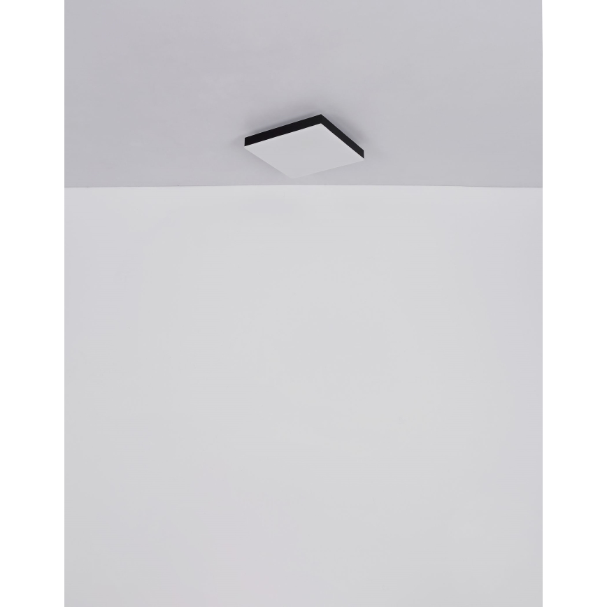 Globo - LED Prigušiva plafonjera LED/24W/230V 2700-6500K crno + Daljinski upravljač
