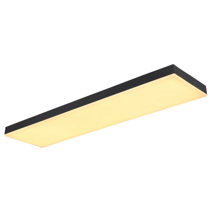 Globo - LED Prigušiva plafonjera LED/24W/230V 2700-6500K crno + Daljinski upravljač