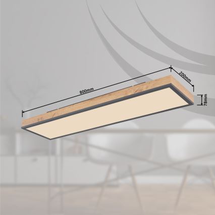 Globo - prigušiva stropna LED svetiljka LED/24W/230V 2700-6500K + daljinski upravljač