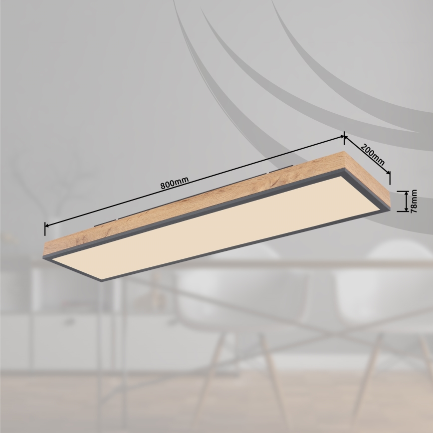 Globo - prigušiva stropna LED svetiljka LED/24W/230V 2700-6500K + daljinski upravljač