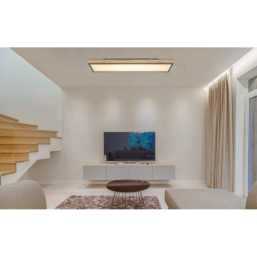 Globo - LED Prigušiva plafonjera LED/36W/230V 2700-6500K + Daljinski upravljač braon/sivo