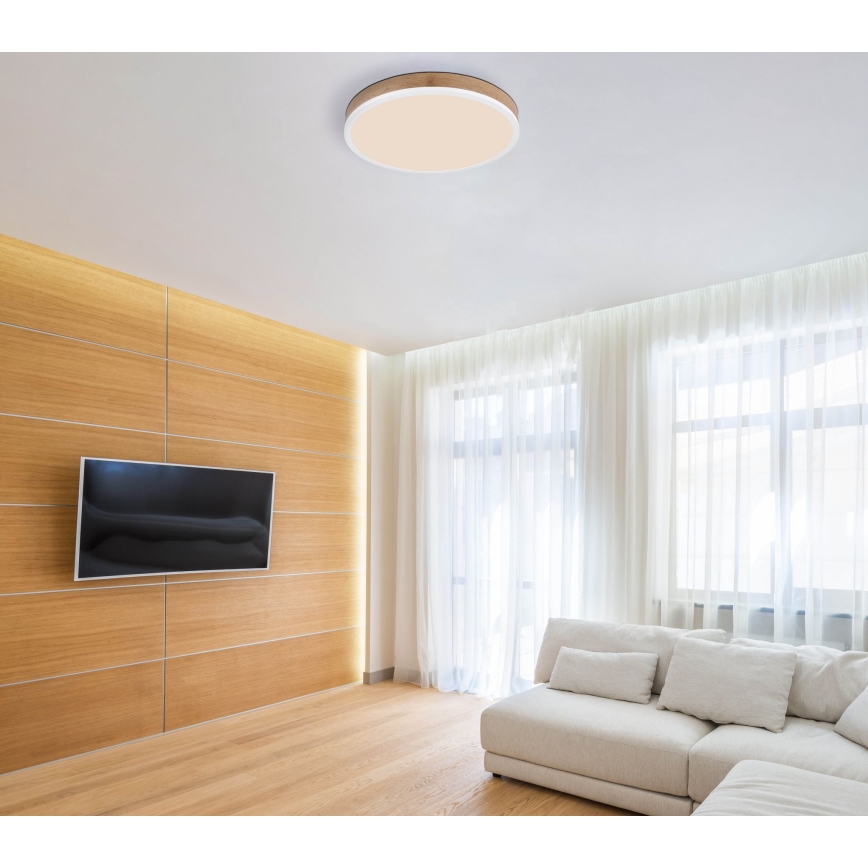 Globo - LED Plafonjera LED/24W/230V pr. 45 cm braon