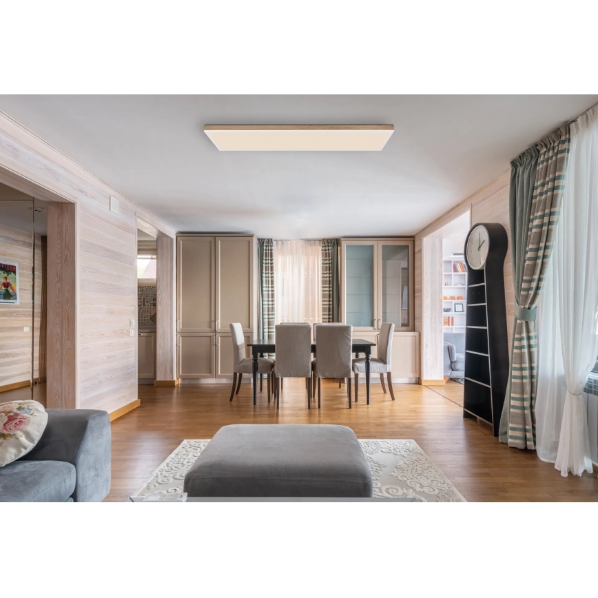 Globo - LED Prigušiva plafonjera LED/36W/230V 2700-6500K + Daljinski upravljač braon/bela