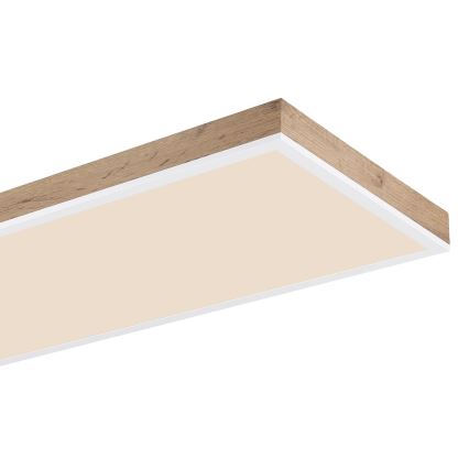 Globo - LED Prigušiva plafonjera LED/36W/230V 2700-6500K + Daljinski upravljač braon/bela