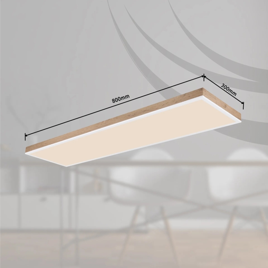 Globo - LED Prigušiva plafonjera LED/36W/230V 2700-6500K + Daljinski upravljač braon/bela