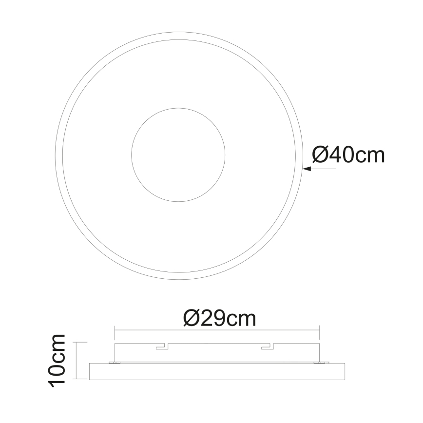 Globo - LED prigušiva plafonska svetiljka LED/30W/230V 2700-6000K + daljinski upravljač