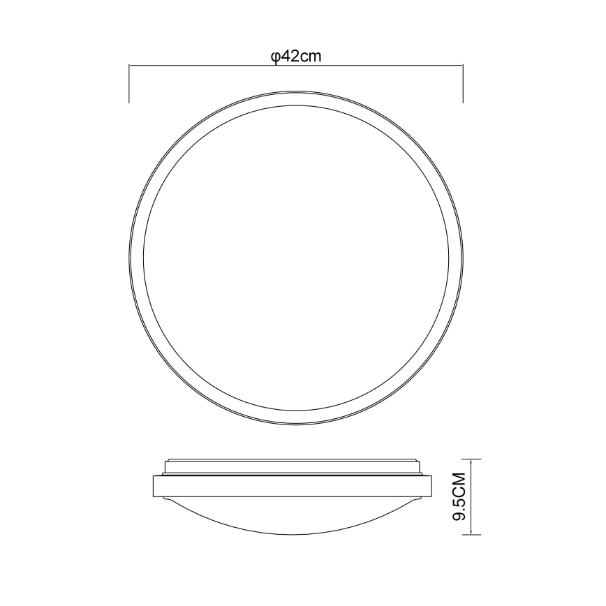 Globo - LED Plafonjera LED/24W/230V 3000/4500/6000K pr. 42 cm
