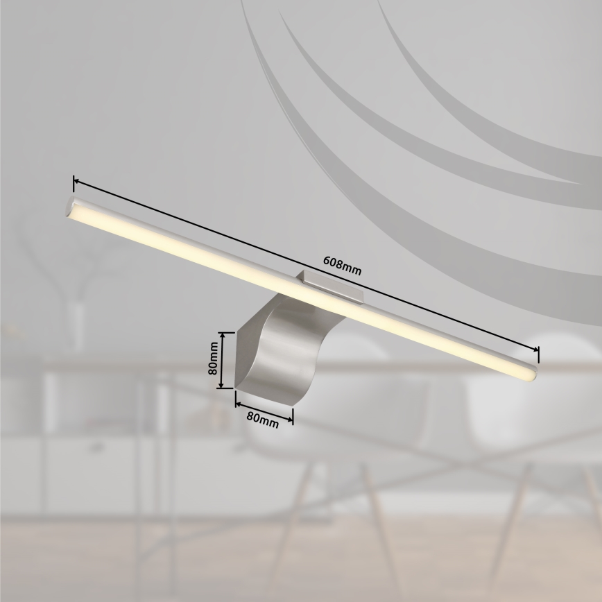 Globo - LED Rasveta za ogledalo u kupatilu LED/10W/230V 60,8 cm IP44 sjajni krom