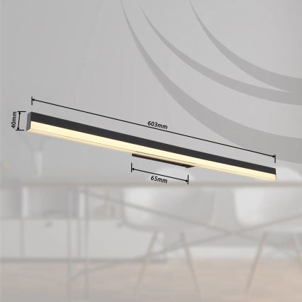 Globo - LED Zidna lampa LED/18W/230V 3000/6000K 80 cm crno
