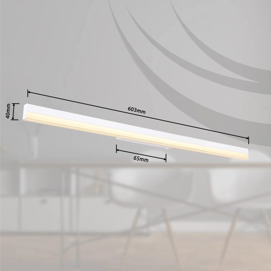 Globo - LED Zidna lampa LED/18W/230V 3000/6000K 80 cm bela
