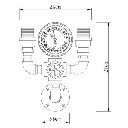 Globo - Zidna lampa 2xE27/60W/230V