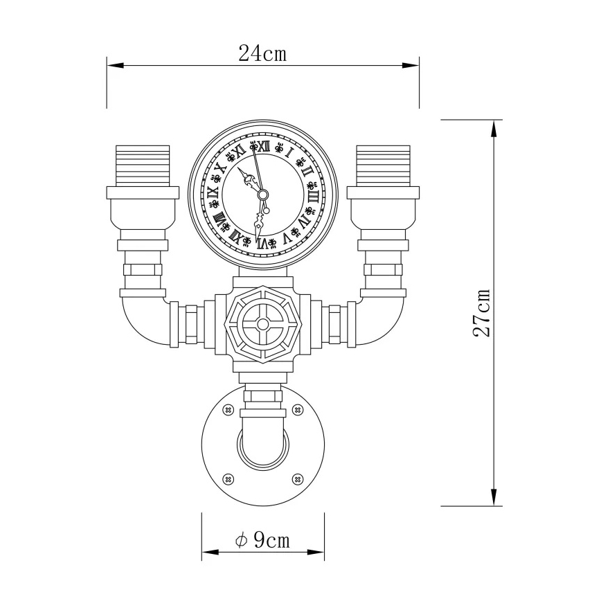 Globo - Zidna lampa 2xE27/60W/230V