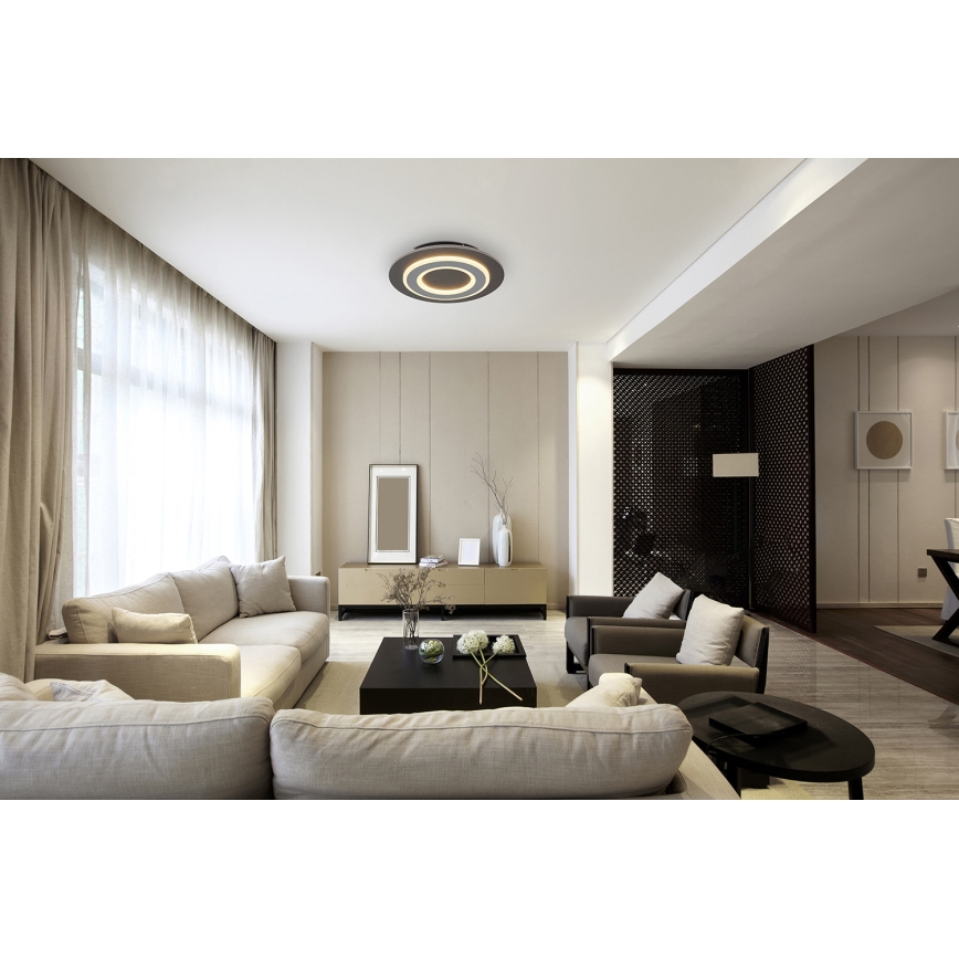 Globo - LED Plafonjera LED/24W/230V 3000K pr. 32 cm antracit