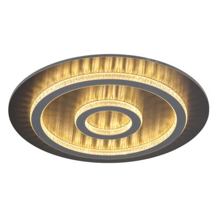 Globo - LED prigušiva stropna svetiljka LED/40W/230V 3000-6500K prečnik 45 cm antracit + daljinski upravljač