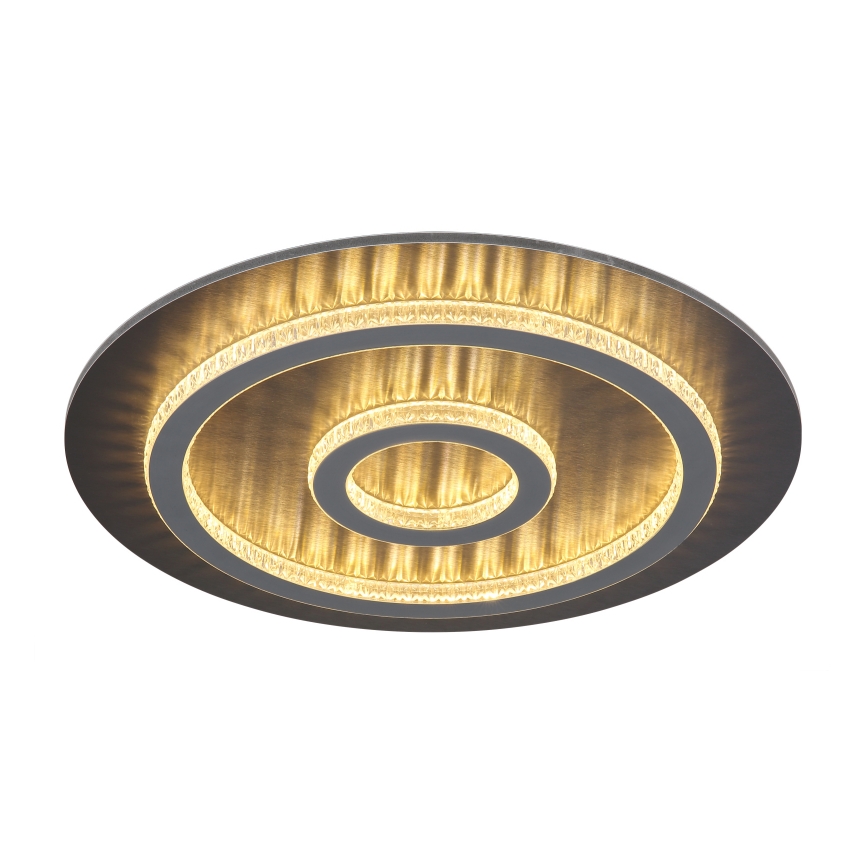 Globo - LED prigušiva stropna svetiljka LED/40W/230V 3000-6500K prečnik 45 cm antracit + daljinski upravljač