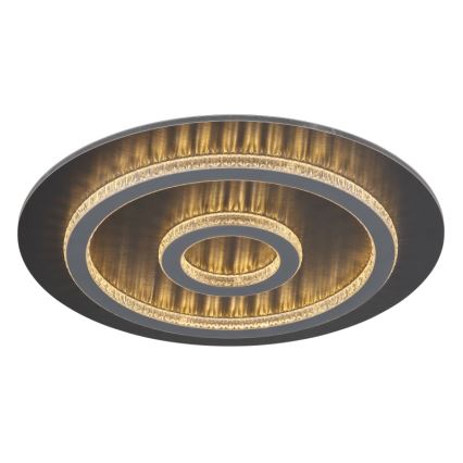 Globo - LED prigušiva stropna svetiljka LED/40W/230V 3000-6500K prečnik 45 cm antracit + daljinski upravljač