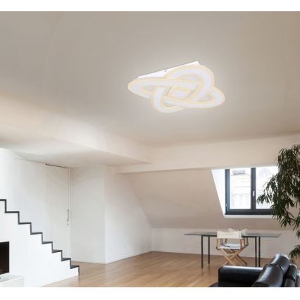 Globo - LED prigušiva stropna svetiljka LED/36W/230V 3000-6000K prečnik 50 cm bela + daljinski upravljač