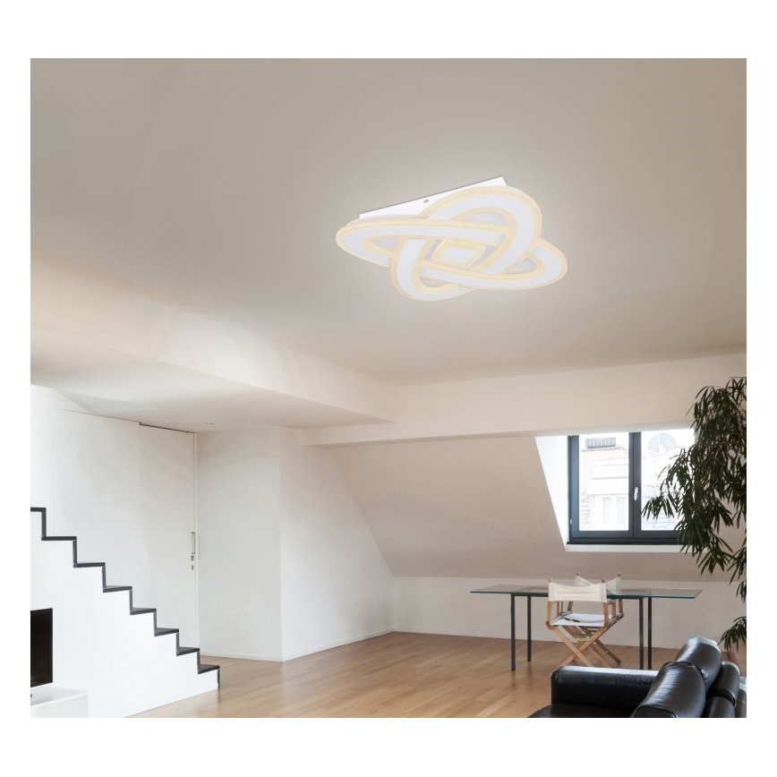 Globo - LED prigušiva stropna svetiljka LED/36W/230V 3000-6000K prečnik 50 cm bela + daljinski upravljač