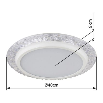 Globo - LED plafonska svetiljka LED/22W/230V 3000K prečnik 40 cm