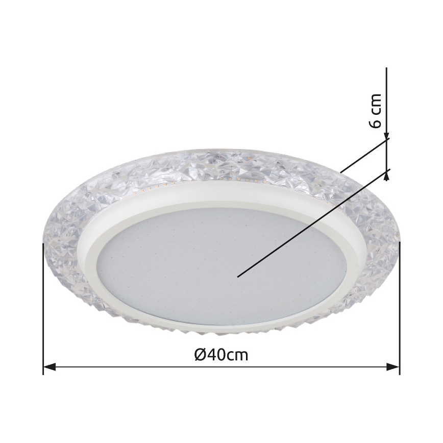 Globo - LED plafonska svetiljka LED/22W/230V 3000K prečnik 40 cm