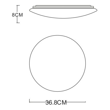 GLOBO - LED Plafonjera LED/24W/230V