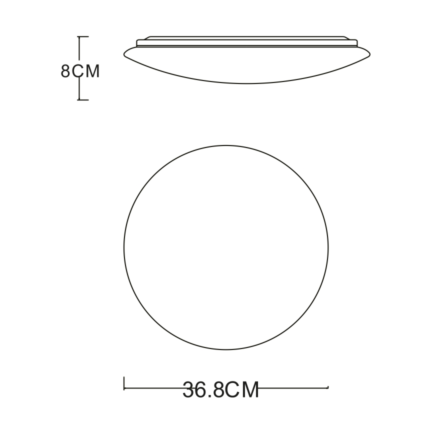 GLOBO - LED Plafonjera LED/24W/230V