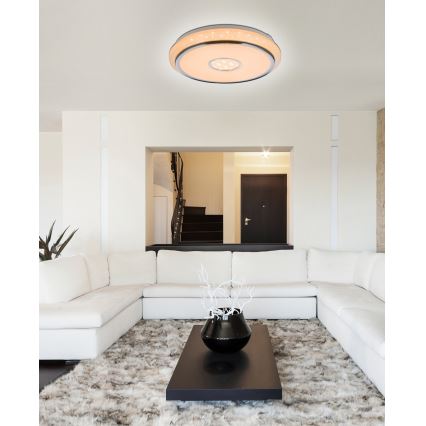 Globo - LED Prigušiva plafonjera LED/40W/230V 2700-6500K + Daljinski upravljač