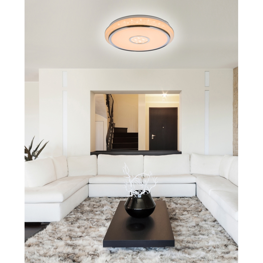 Globo - LED Prigušiva plafonjera LED/40W/230V 2700-6500K + Daljinski upravljač