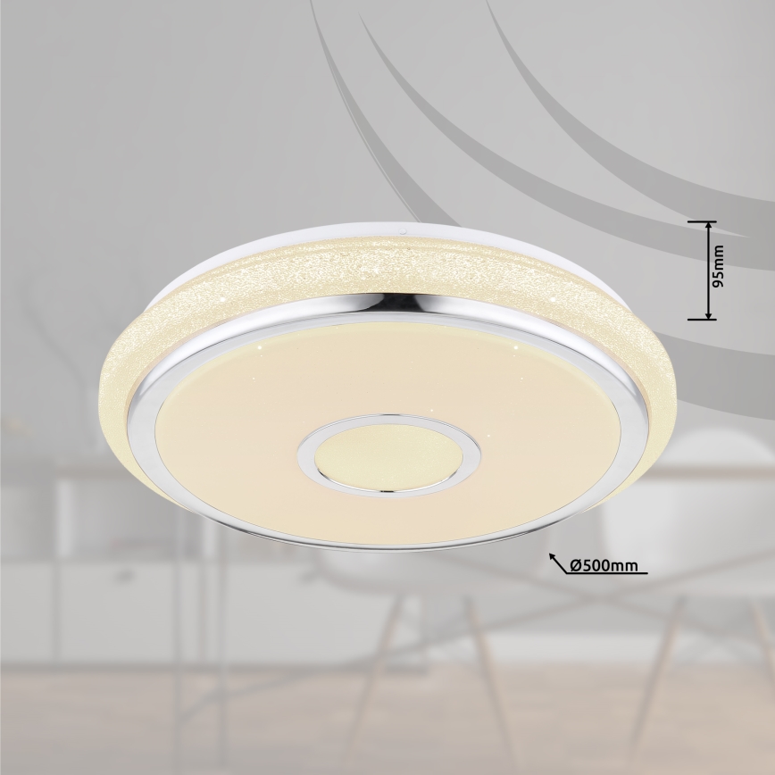 Globo - LED Prigušiva plafonjera LED/40W/230V 2700-6500K + Daljinski upravljač