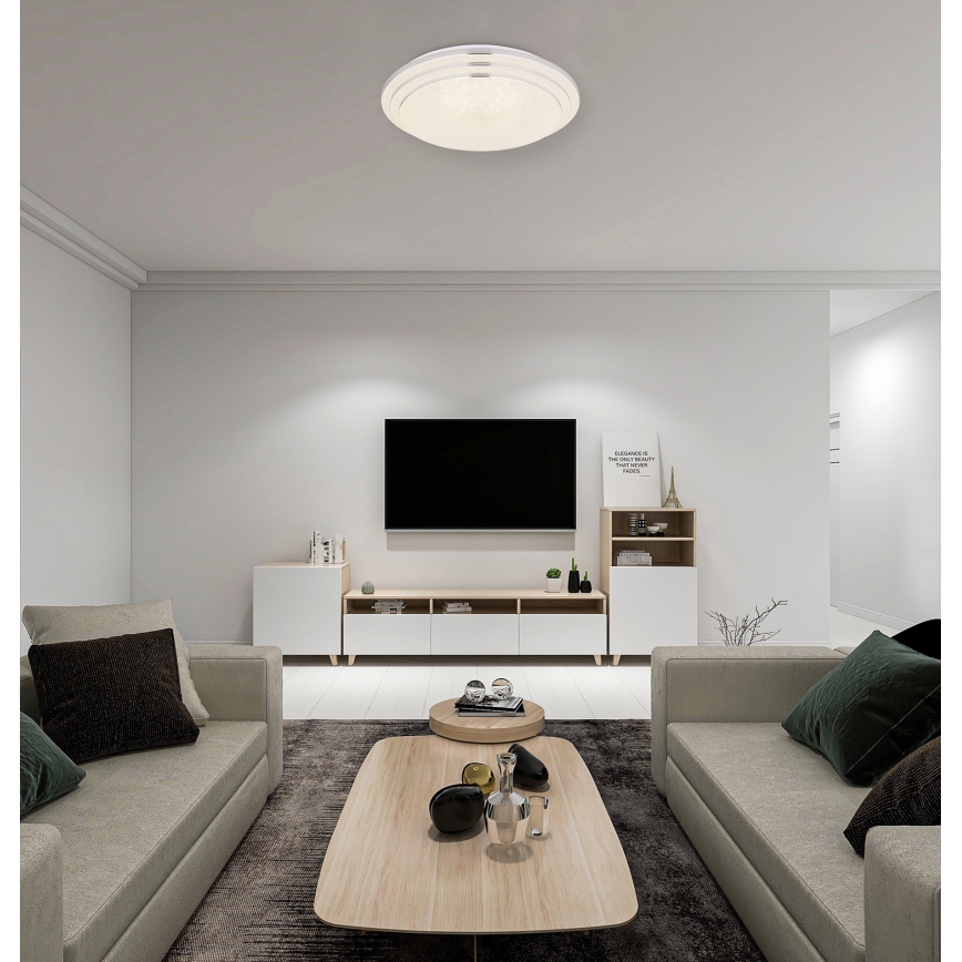 Globo - LED Prigušiva plafonjera LED/18W/230V pr. 40 cm 2700-6500K + Daljinski upravljač