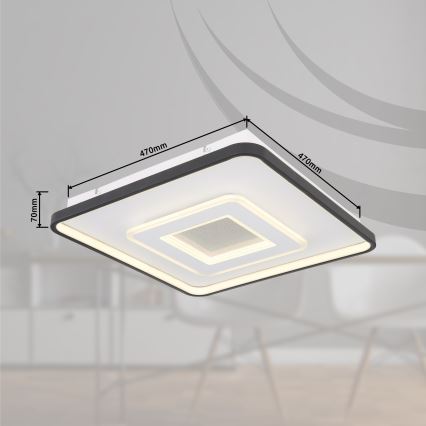 Globo - LED Prigušiva plafonjera LED/36W/230V 2700-6000K + Daljinski upravljač