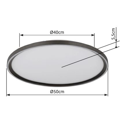 Globo - LED Prigušiva plafonjera LED/48W/230V pr. 50 cm 2700-6000K + Daljinski upravljač