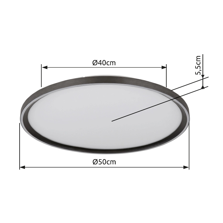 Globo - LED Prigušiva plafonjera LED/48W/230V pr. 50 cm 2700-6000K + Daljinski upravljač