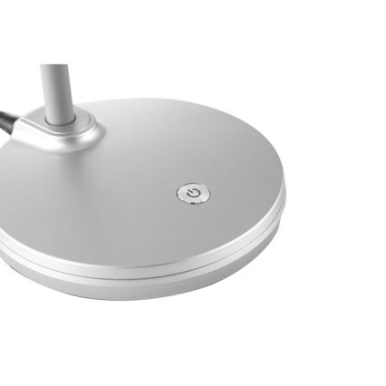 Globo - LED prigušiva fleksibilna dodirna stona lampa LED/4,6W/230V srebrna