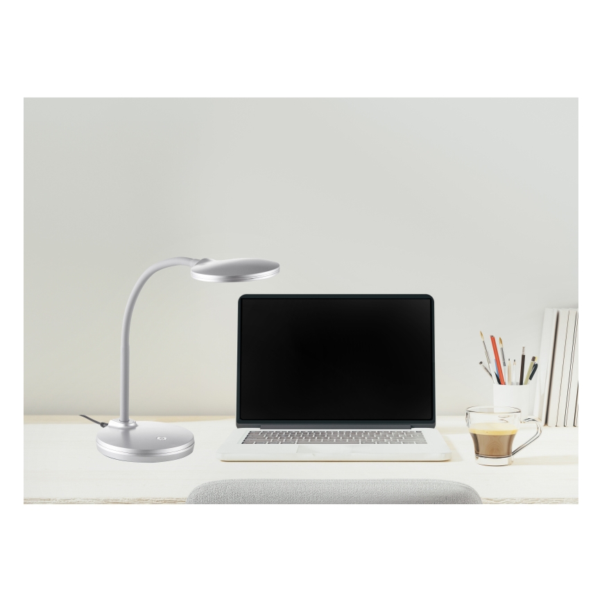 Globo - LED Prigušiva stona lampa na dodir LED/4W/230V srebrno