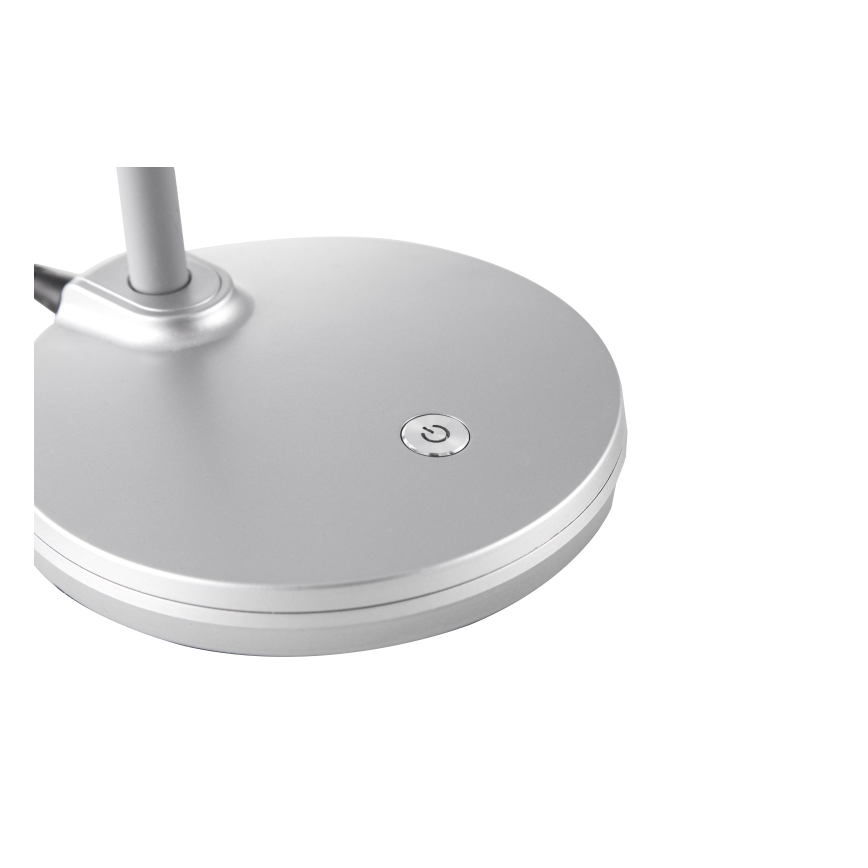 Globo - LED Prigušiva stona lampa na dodir LED/4W/230V srebrno