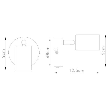 Globo - Zidna reflektorska lampa 1xE27/60W/230V